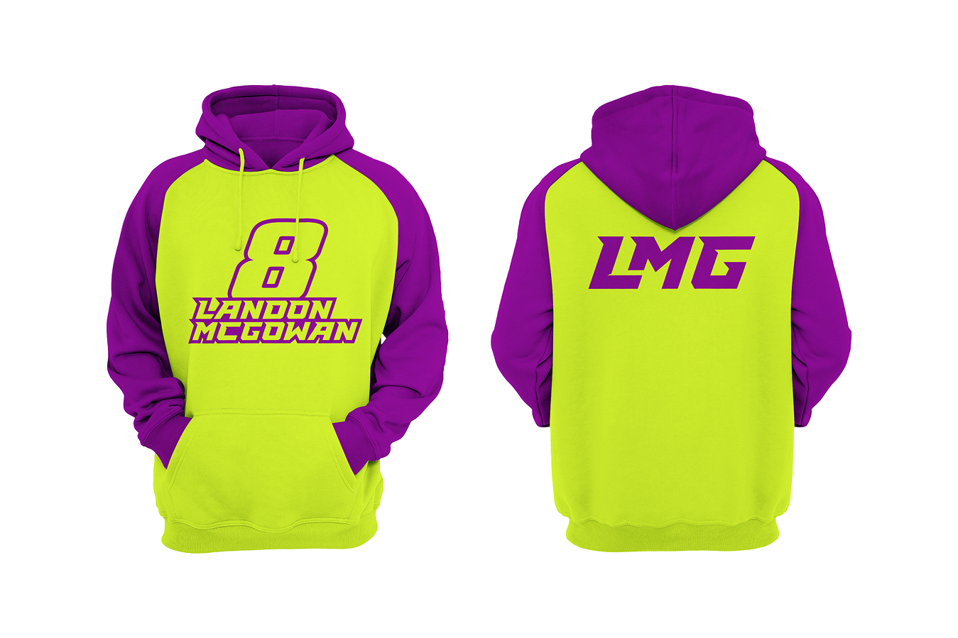Pit Crew Hoodie — front and back