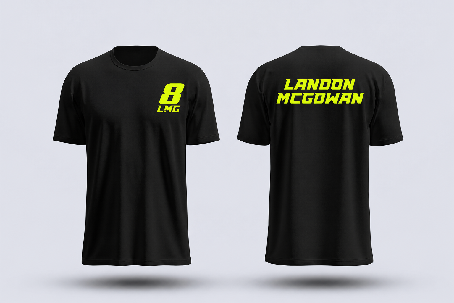 LMG Race Tee — front and back
